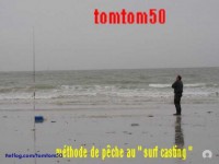 chez nous voila comment se pratique la pêche du surf casting lorsque la mer remonte